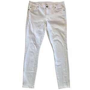 Kut from the‎ Kloth Mia Toothpick Skinny White Jeans Size 12